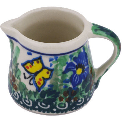 Polish Pottery Mini Jug 2&quot; Spring Garden UNIKAT