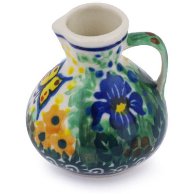 Polish Pottery Mini Jug 2&quot; Spring Garden UNIKAT