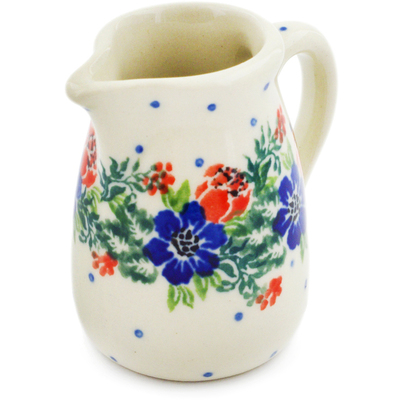 Polish Pottery Mini Jug 2&quot; Springtime Wreath