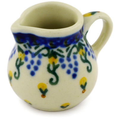 Polish Pottery Mini Jug 2" Summer Grapes