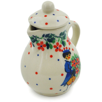 Polish Pottery Mini Jug 3&quot; Charming Prince UNIKAT