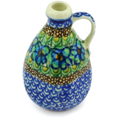 Polish Pottery Mini Jug 3&quot; Mardi Gras UNIKAT