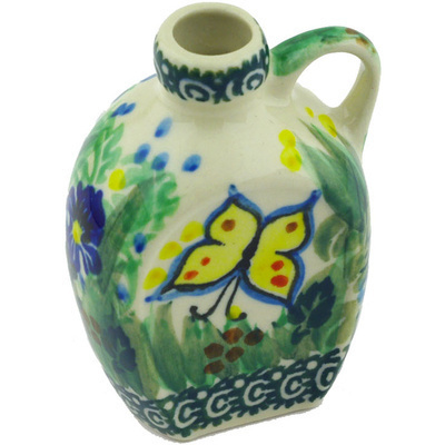 Polish Pottery Mini Jug 3&quot; Spring Garden UNIKAT
