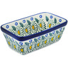 Polish Pottery Mini loaf pan Crazy Daisy