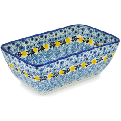 Polish Pottery Mini loaf pan Lemon Season