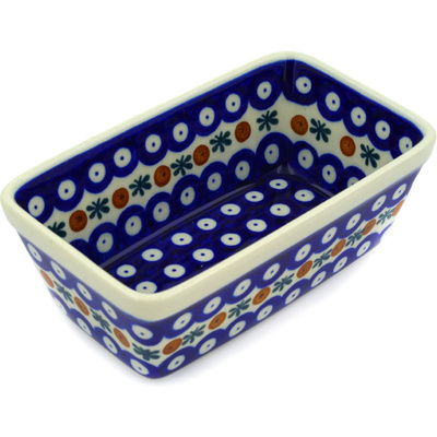Polish Pottery Mini loaf pan Mosquito