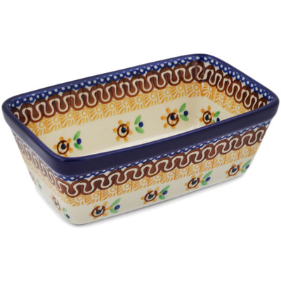 Polish Pottery Mini loaf pan Sunshine Kiss