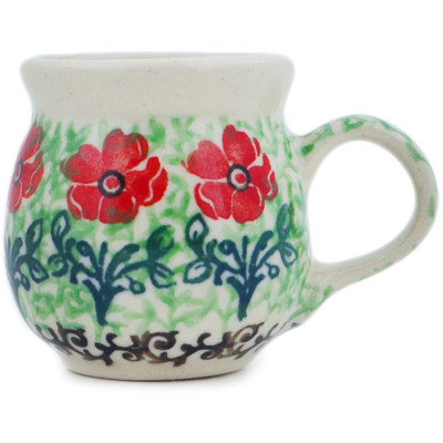 Polish Pottery Mini Mug 2&quot; Maraschino