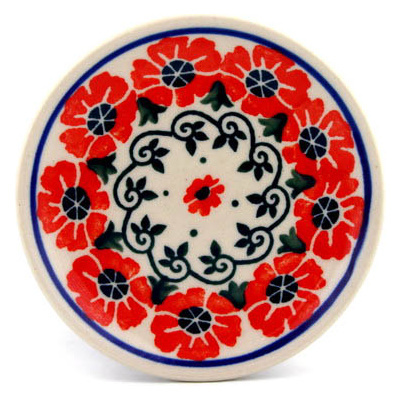 Polish Pottery Mini Plate, Coaster plate Amazing Canon