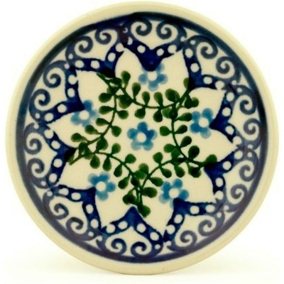 Polish Pottery Mini Plate, Coaster plate Amazing Element