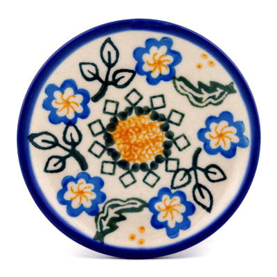 Polish Pottery Mini Plate, Coaster plate Autumn Basket