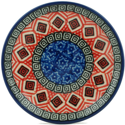 Polish Pottery Mini Plate, Coaster plate Aztec Night