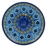 Polish Pottery Mini Plate, Coaster plate Aztec Sky