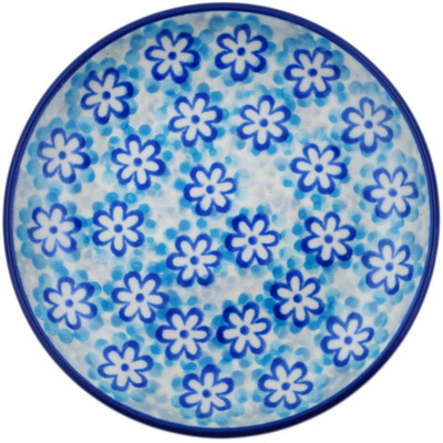 Polish Pottery Mini Plate, Coaster plate Azul Field