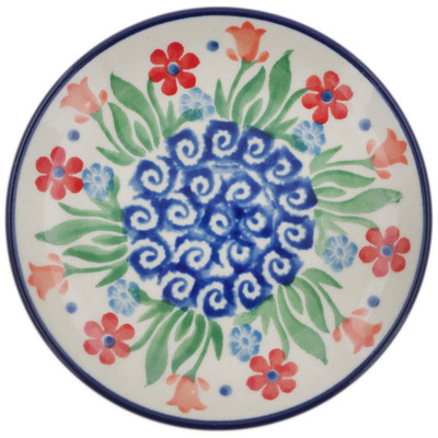 Polish Pottery Mini Plate, Coaster plate Babcia&#039;s Garden