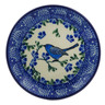 Polish Pottery Mini Plate, Coaster plate Baby Blue Bird