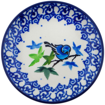 Polish Pottery Mini Plate, Coaster plate Birdy Babies