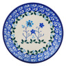 Polish Pottery Mini Plate, Coaster plate Blue Fascination