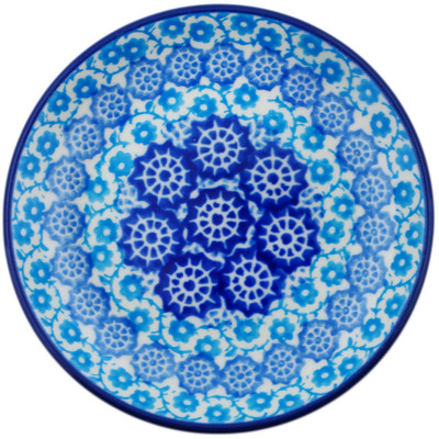 Polish Pottery Mini Plate, Coaster plate Blue Helms