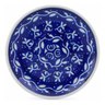 Polish Pottery Mini Plate, Coaster plate Blue Rope Vine