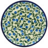 Polish Pottery Mini Plate, Coaster plate Blueberry Vine