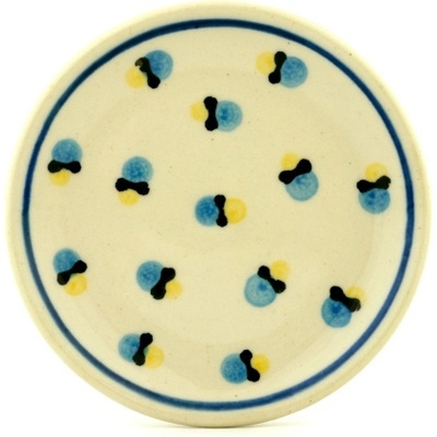 Polish Pottery Mini Plate, Coaster plate Budding Delight