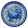 Polish Pottery Mini Plate, Coaster plate Country Blossoms UNIKAT