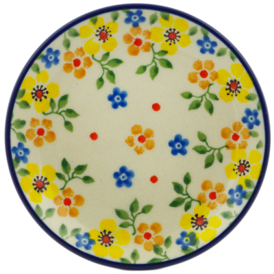 Polish Pottery Mini Plate, Coaster plate Country Spring