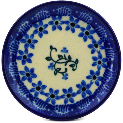 Polish Pottery Mini Plate, Coaster plate Dancing Vines