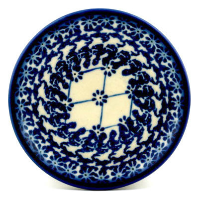 Polish Pottery Mini Plate, Coaster plate Dream Catcher UNIKAT