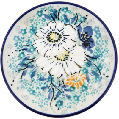 Polish Pottery Mini Plate, Coaster plate Elegance UNIKAT