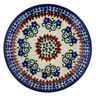 Polish Pottery Mini Plate, Coaster plate Fanciful Daisy