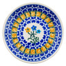 Polish Pottery Mini Plate, Coaster plate Field Of Wildflowers