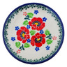 Polish Pottery Mini Plate, Coaster plate Flourishing Flowers