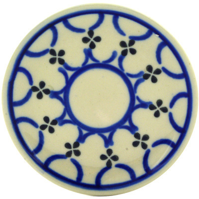 Polish Pottery Mini Plate, Coaster plate Garden Lattice