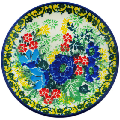 Polish Pottery Mini Plate, Coaster plate Garden Of Eve UNIKAT