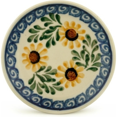 Polish Pottery Mini Plate, Coaster plate