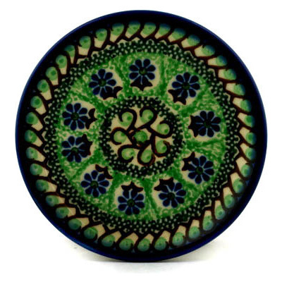 Polish Pottery Mini Plate, Coaster plate Hop Scotch UNIKAT