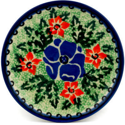 Polish Pottery Mini Plate, Coaster plate Lanai Island UNIKAT