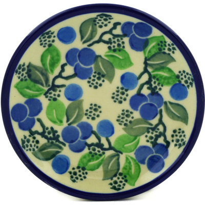 Polish Pottery Mini Plate, Coaster plate Limeberry