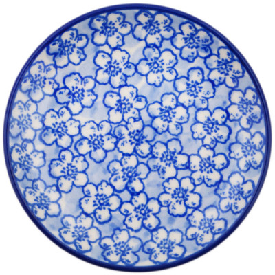 Polish Pottery Mini Plate, Coaster plate Magical Blue