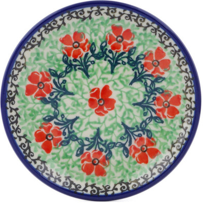 Polish Pottery Mini Plate, Coaster plate Maraschino