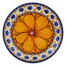 Polish Pottery Mini Plate, Coaster plate Marigold Dreams UNIKAT