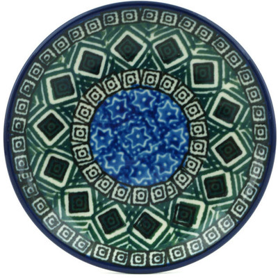 Polish Pottery Mini Plate, Coaster plate Mediterranean Seashore