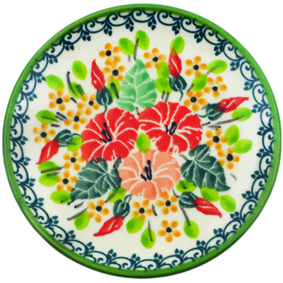 Polish Pottery Mini Plate, Coaster plate Morning Divine UNIKAT