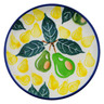 Polish Pottery Mini Plate, Coaster plate Pear Farm