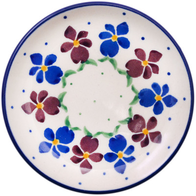 Polish Pottery Mini Plate, Coaster plate Petrichor