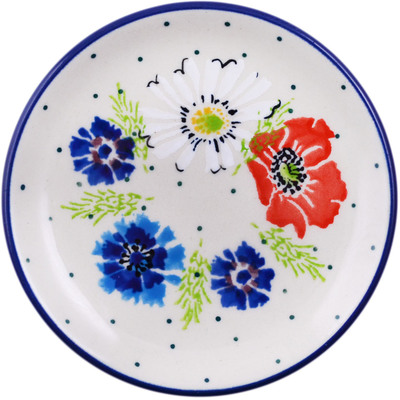 Polish Pottery Mini Plate, Coaster plate Polish Country