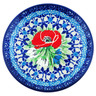 Polish Pottery Mini Plate, Coaster plate Polish Fields UNIKAT