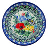 Polish Pottery Mini Plate, Coaster plate Polish Garden UNIKAT
